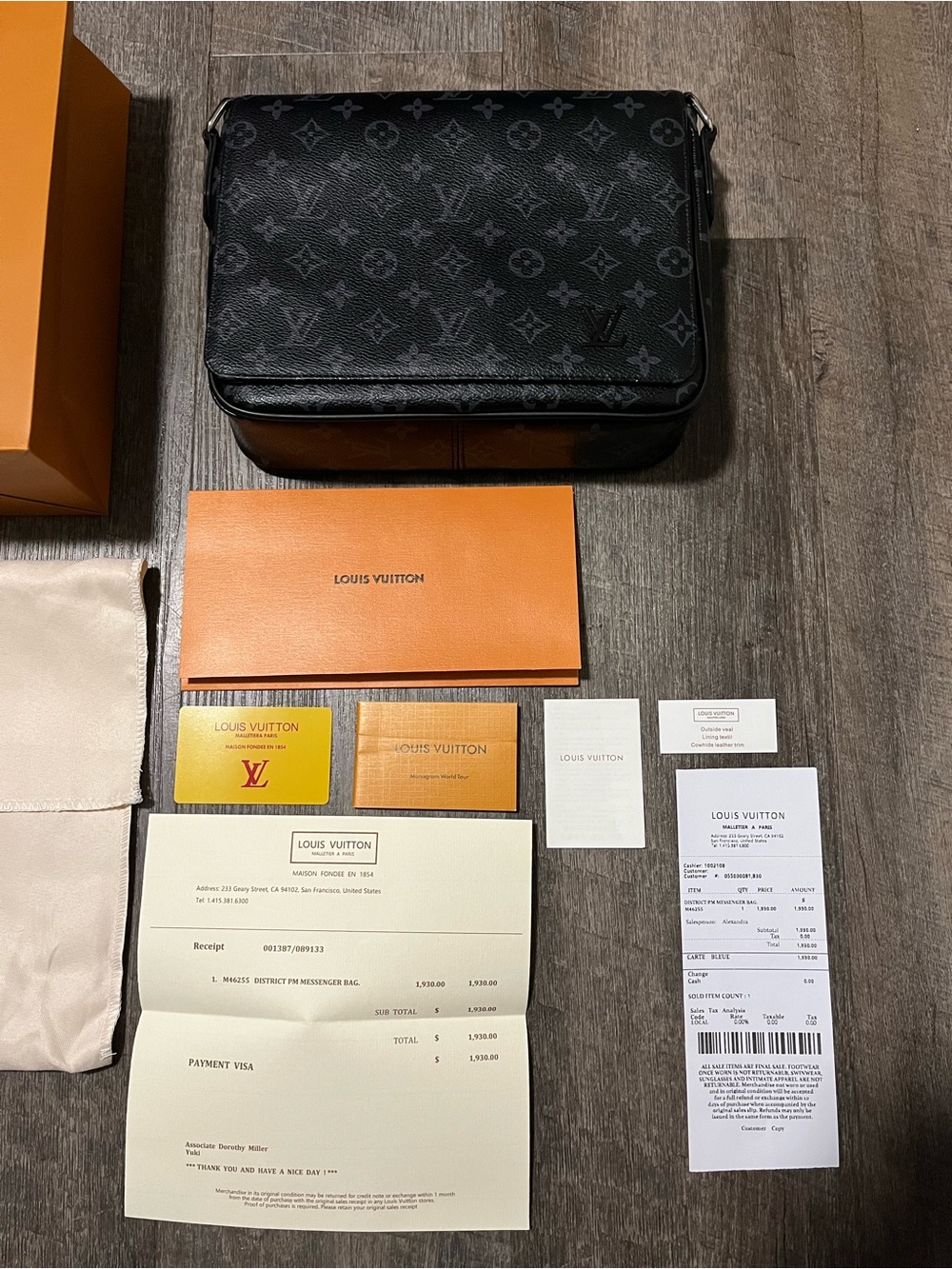 Louis Vuitton Black Monogram Eclipse Messenger Crossbody Bag
